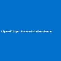 Eigenwilliger Bronze-Briefbeschwerer