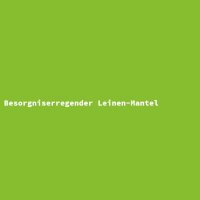 Besorgniserregender Leinen-Mantel