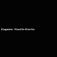 Eleganter Plastik-Klositz