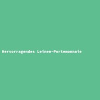 Hervorragendes Leinen-Portemonnaie