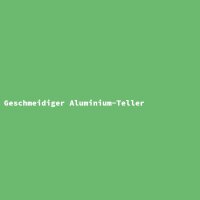 Geschmeidiger Aluminium-Teller