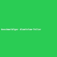 Geschmeidiger Aluminium-Teller