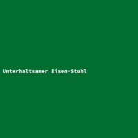 Unterhaltsamer Eisen-Stuhl