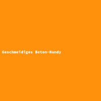 Geschmeidiges Beton-Handy
